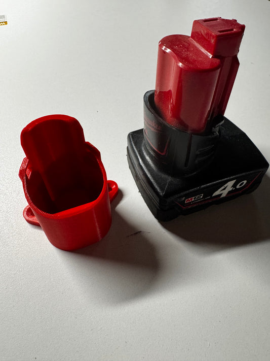 Milwaukee M12 Battery Holder 3D Printed
